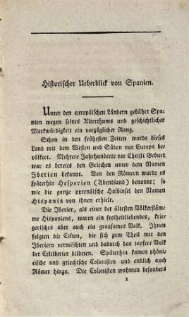 Historisch-geographisch-statistischer Ueberblick von Spanien : Zum Bedarf für Zeitungsleser