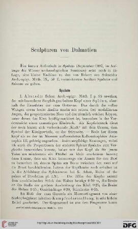 13: Sculpturen von Dalmatien