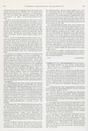 772-773 [Rezension] Vorländer, Dorothea, Deus incarnatus