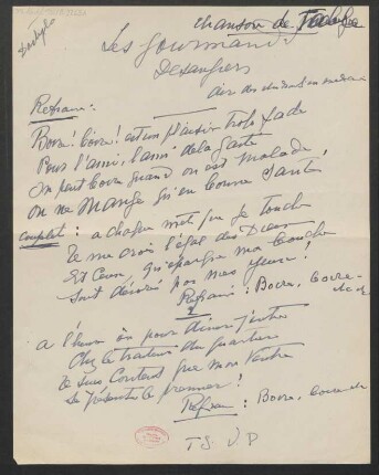 [Chanson / Text / Noten] Les Gourmands