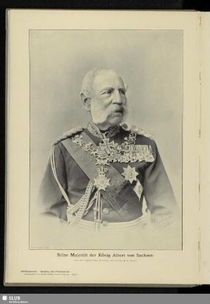 Seine Majestät der König Albert von Sachsen