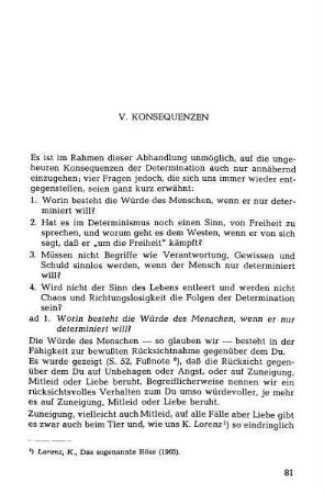 V. Konsequenzen