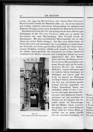 Abb. 31. Porta della carta am Dogenpalast