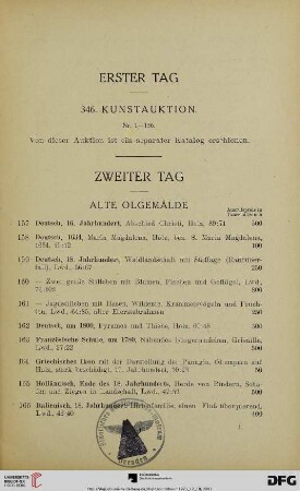 Alte Ölgemälde (Nr. 157-174)
