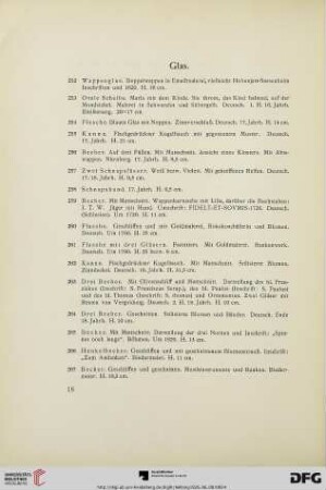 Glas (Nr. 252-270)