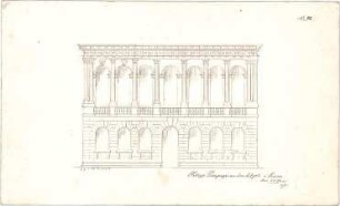 Zocher, Ernst; Verona (Italien); "Palazzo Pompeyi" - Ansicht