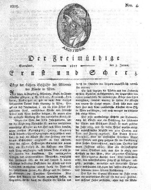 Nro. 4, Sonnabend, den 5. Januar 1805