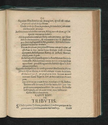 Caput XXIV. De Tributis.