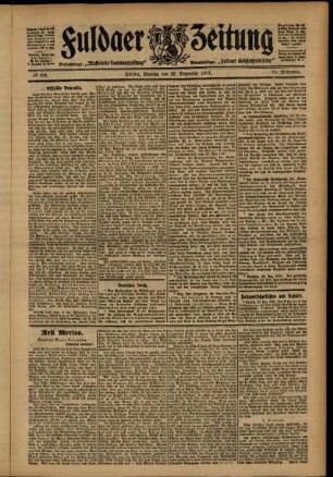 Ausgabe vom Montag, den 30. Dezember 1907.