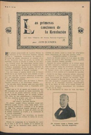 Las primeras canciones de la Revolución : (Del libro "Historia del himno Nacional Argentino")