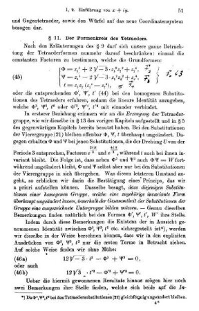 § 11. Der Formenkreis des Tetraeders.