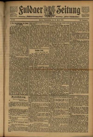 Ausgabe vom Donnerstag, den 19. April 1906.