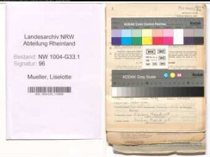 Entnazifizierung Liselotte Mueller , geb. 11.10.1909 (Lehrerin)