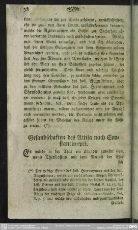Gesandschaften des Attila nach Constantinopel