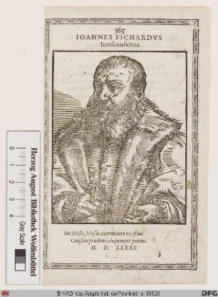 Bildnis Johann Fichard (1561 von)