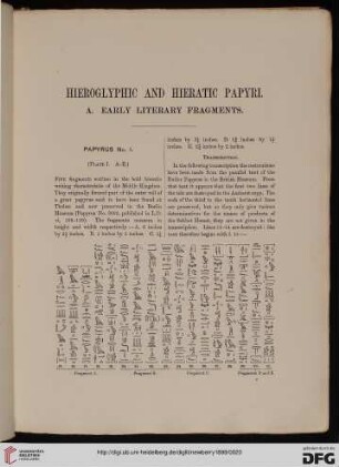 A. Early literary fragments