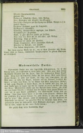 Mademoiselle Duthé