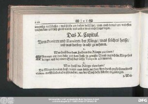 Das X. Capitul. Vom Portiren und Slanciren der Klinge, was solches heisse, und was darbey in acht zu nehmen.
