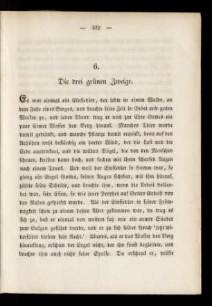 6. Die drei grünen Zweige.