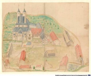 Abbildungen von Augustinerklöstern, Nr. 40: Augustinerchorherrnstift Goslar/Niedersachsen - BSB Cod.icon. 207 m(40