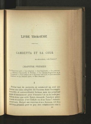 Livre Troisième