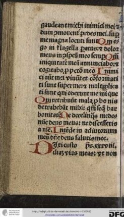 Psalmus xxxviii.