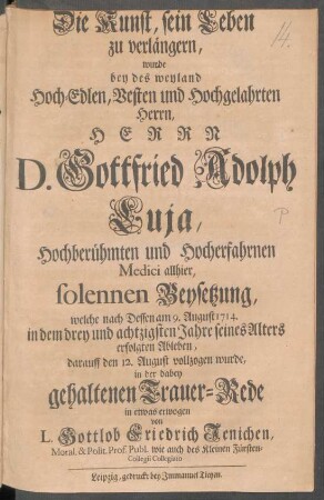 Luja, Gottfried Adolph
