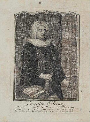 Bildnis von Valentin Heins (1670-1732)