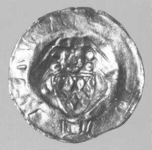 Erzbischof Heinrich III. von Virneburg 1328-1346 / Stadt Erfurt (als Pfandinhaberin der Münze) - Pfennig