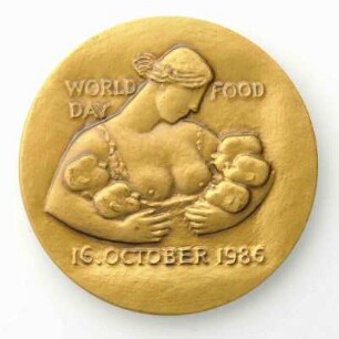 Gedenkmedaille World Food Day Rome 1986