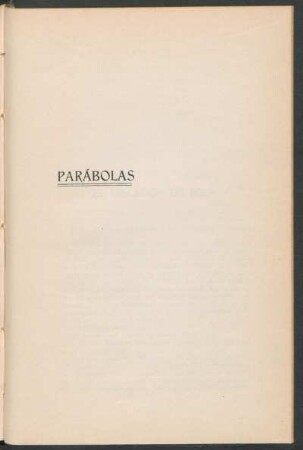 Parábolas