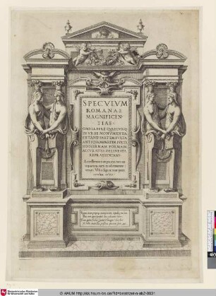 Speculum Romanae Magnificentiae, Frontispiz
