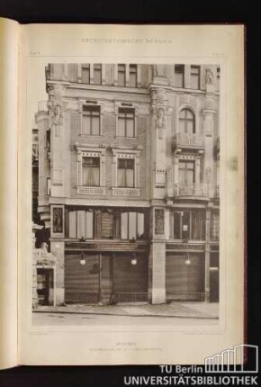 Tafel 70. München. Maximiliansplatz 18 - Fassadendetail