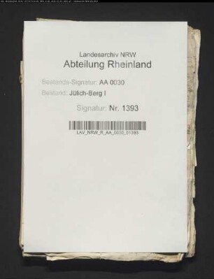 Zoll zu BERGHEIM Bd. I
