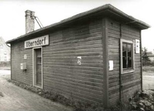 Dippoldiswalde-Ulberndorf. Haltepunkt Ulberndorf der Schmalspurbahn Freital-Hainsberg - Kipsdorf. Stationsgebäude