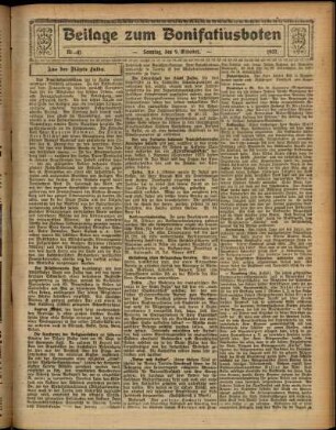 Zweite Ausgabe vom Sonntag, den 09. Oktober 1927.