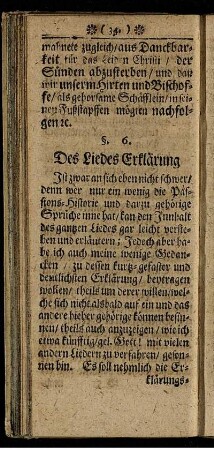 Des Liedes Erklärung.