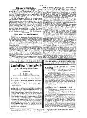 Mitteilung der Schriftleitung