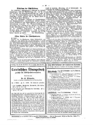 Mitteilung der Schriftleitung