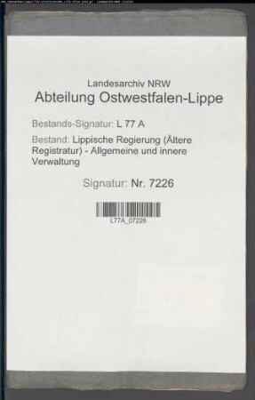 Liquidation nachträglich eingereichter Spezialrequisionen