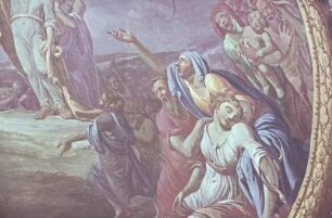 Dresden, Katholische Hofkirche, Deckenmalerei : Hutin, Charles: Die eherne Schlange. Deckenmalerei, Dresden, Katholische Hofkirche