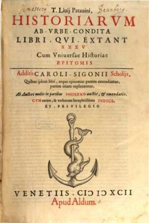 Historiarum Romanarum libri qui extant triginti quinque