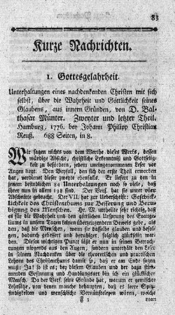 Unterhaltungen eines denkenden Christen mit sich selbst. T.2.