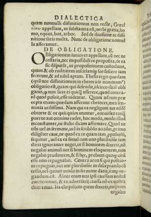 De Obligatione.