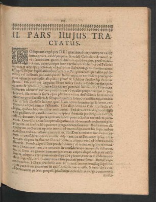 II. Pars Huius Tractatus.
