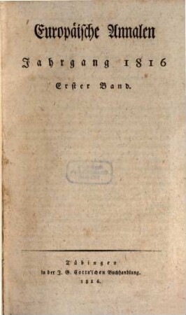 Europäische Annalen. 1816, 1