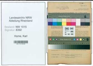 Entnazifizierung Karl Home , geb. 27.04.1897 (Werkmeister)
