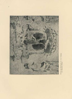 Detail of frescoes at the Temple of Horiuji, Nara