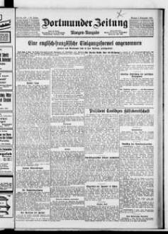 Dortmunder Zeitung. 1874-1939