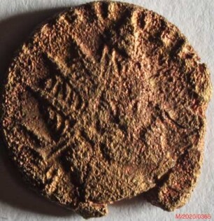 Römische Münze, Nominal Antoninian, Prägeherr Claudius II. Gothicus, Prägeort Rom, Original